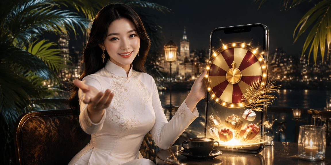 Bàn roulette sôi động với người mặc áo dài tại sòng bài phong cách Hà Nội