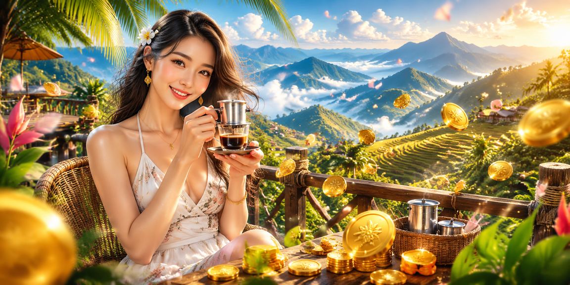 Người dùng tại Sa Pa truy cập ứng dụng casino trên điện thoại trong quán cà phê